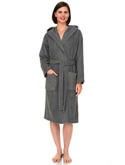 TowelSelections Womens Hooded Robe, Turkish Cotton Terry Cloth Bathrobe