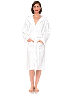 TowelSelections Womens Hooded Robe, Turkish Cotton Terry Cloth Bathrobe