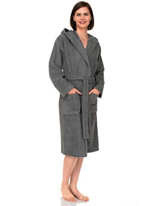 TowelSelections Womens Hooded Robe, Turkish Cotton Terry Cloth Bathrobe