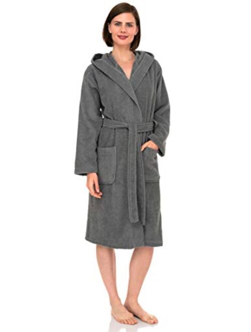 TowelSelections Womens Hooded Robe, Turkish Cotton Terry Cloth Bathrobe