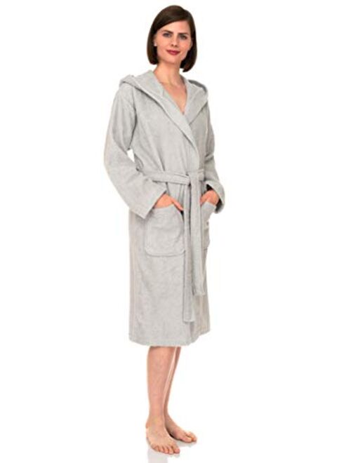 TowelSelections Womens Hooded Robe, Turkish Cotton Terry Cloth Bathrobe