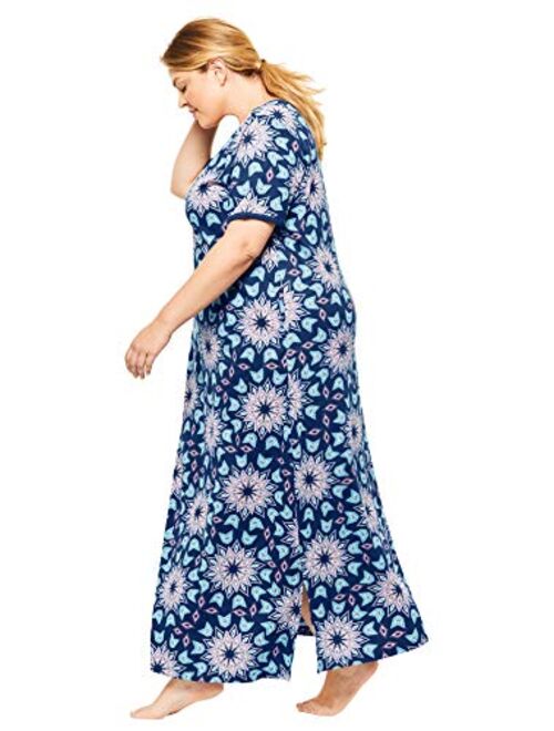 Dreams & Co. Women's Plus Size Long T-Shirt Lounger Nightgown