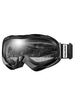 OutdoorMaster OTG Ski Goggles - Over Glasses Ski/Snowboard Goggles for Men, Women & Youth - 100% UV Protection