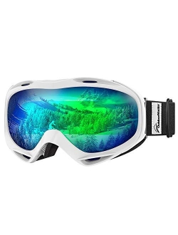 OutdoorMaster OTG Ski Goggles - Over Glasses Ski/Snowboard Goggles for Men, Women & Youth - 100% UV Protection