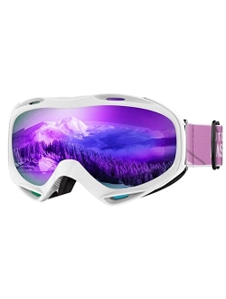 OutdoorMaster OTG Ski Goggles - Over Glasses Ski/Snowboard Goggles for Men, Women & Youth - 100% UV Protection