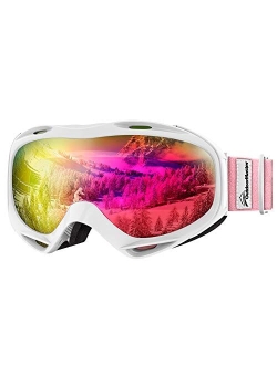 OutdoorMaster OTG Ski Goggles - Over Glasses Ski/Snowboard Goggles for Men, Women & Youth - 100% UV Protection