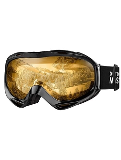 OutdoorMaster OTG Ski Goggles - Over Glasses Ski/Snowboard Goggles for Men, Women & Youth - 100% UV Protection