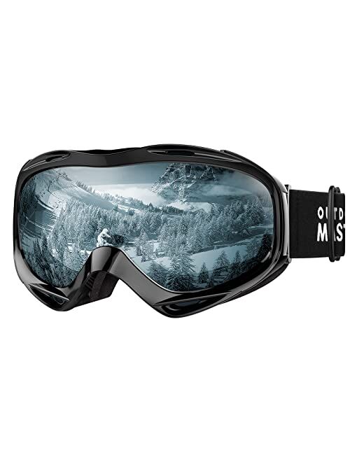 OutdoorMaster OTG Ski Goggles - Over Glasses Ski/Snowboard Goggles for Men, Women & Youth - 100% UV Protection