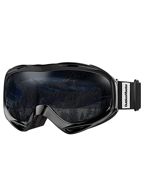 OutdoorMaster OTG Ski Goggles - Over Glasses Ski/Snowboard Goggles for Men, Women & Youth - 100% UV Protection