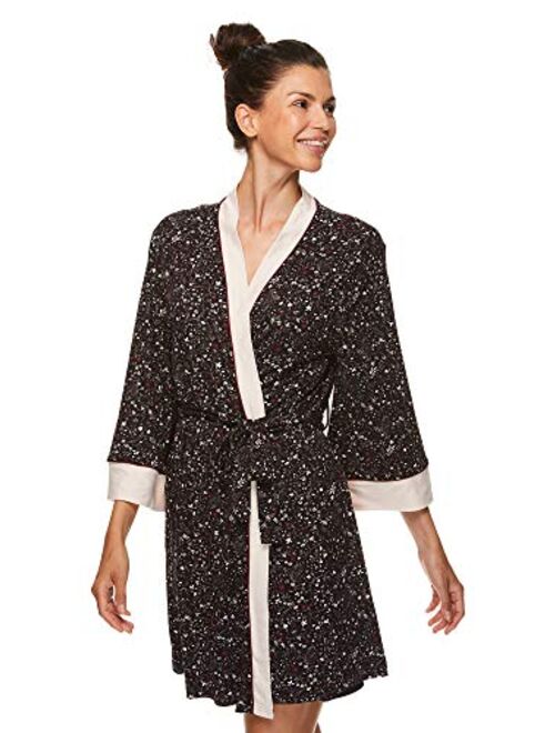 Nanette Lepore 2 Piece Womens Chemise with Robe - Nightgown and Robe Travel Pajama Set