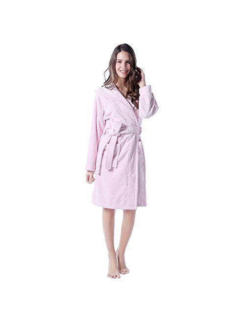 Richie House Women's Bathrobe Robe with Two Ears RHW2498