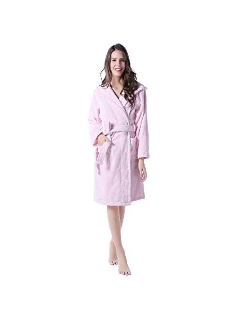 Richie House Women's Bathrobe Robe with Two Ears RHW2498