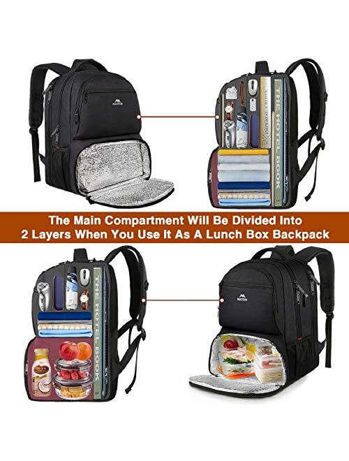 Lunch Backpack, Insulated Cooler Backpack Lunch Box Backpack for Men Women