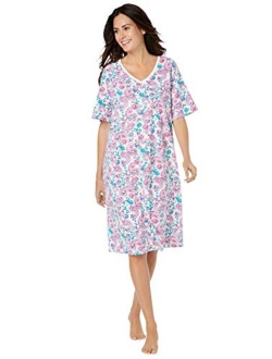 Dreams & Co. Women's Plus Size Print Sleepshirt Nightgown