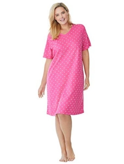 Dreams & Co. Women's Plus Size Print Sleepshirt Nightgown