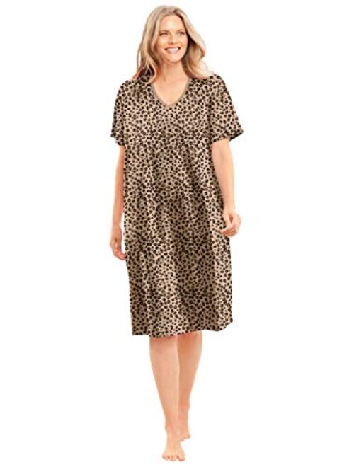 Dreams & Co. Women's Plus Size Print Sleepshirt Nightgown