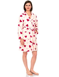 TowelSelections Women's Robe, Plush Fleece Short Spa Bathrobe