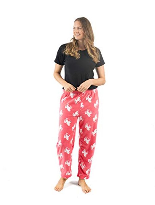 Leveret Women's Pajama Pants Fleece Lounge Sleep Pj Bottoms (Size XSmall-XLarge)