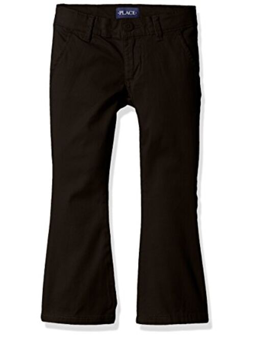 The Children's Place Girls' Uniform Bootcut Chino Pants