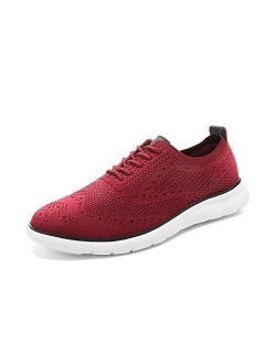 Men's Mesh Fabric Fashion Sneakers Casual Oxfords Lightweight Breathable Versatile Walking Shoes