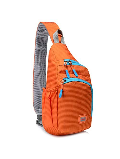 Lecxci Outdoor Chest Sling Bag Lightweight Waterproof Backpack for Kid/Man/Women