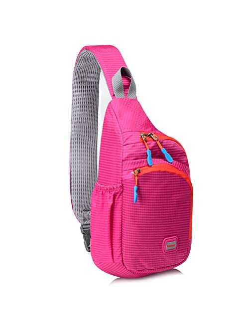 Lecxci Outdoor Chest Sling Bag Lightweight Waterproof Backpack for Kid/Man/Women