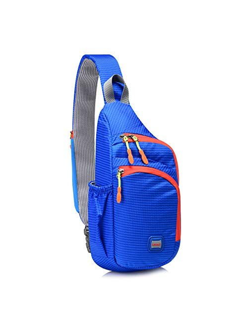 Lecxci Outdoor Chest Sling Bag Lightweight Waterproof Backpack for Kid/Man/Women