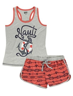 Lazy One Matching Pajamas for Women, Cute Pajama Shorts and Tank Top Set