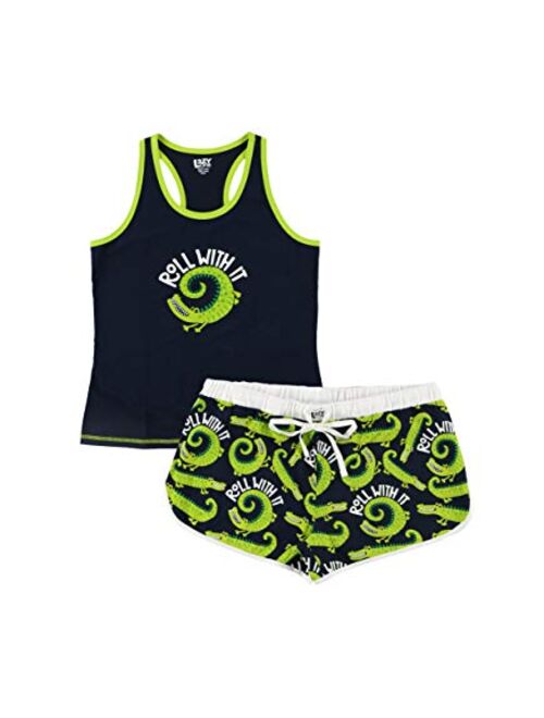 Lazy One Matching Pajamas for Women, Cute Pajama Shorts and Tank Top Set