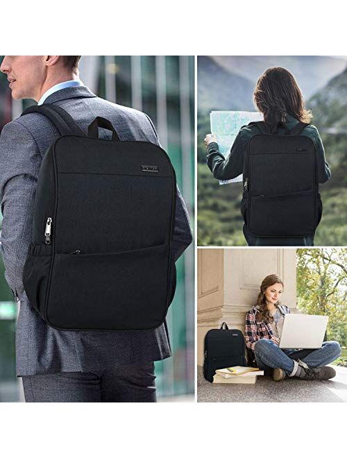 Deep Storage Laptop Backpack with USB Charging Port[Water Resistant] College School Computer Bookbag Fits 16 Inch Laptop