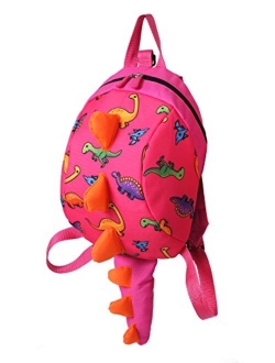 Toddler kids Dinosaur Backpack Book Bags with Safety Leash for Boys Girls