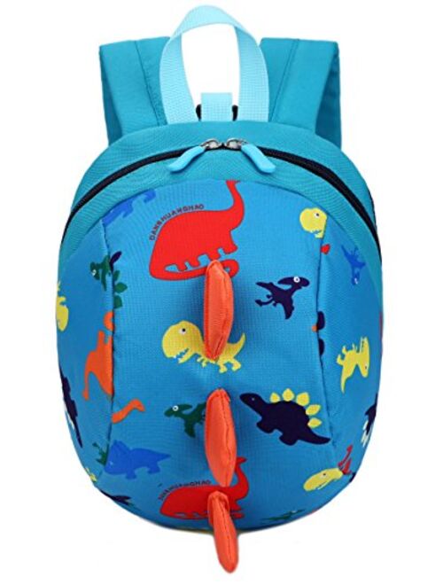 Toddler kids Dinosaur Backpack Book Bags with Safety Leash for Boys Girls