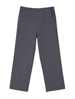 Bienzoe Girl's School Uniforms High Tech Durable Adjust Waist Pants