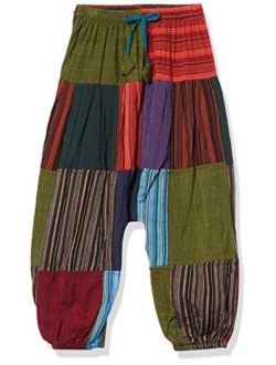 Shopoholic Fashion Children Hippie Harem Loose Boho Trouser Hippy Colorful Kids Retro Comfy Pants