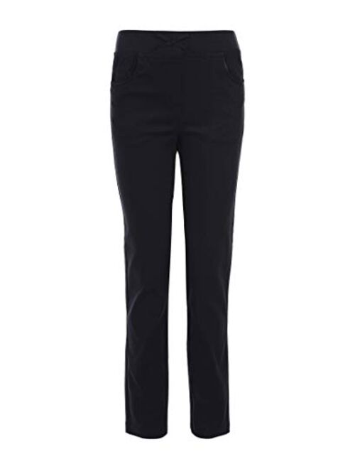 Nautica Girls' School Uniform Skinny Fit Stretch Twill Pant