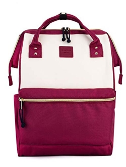 Kah&Kee Polyester Travel Backpack Functional Anti-theft School Laptop for Women Men