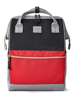 Kah&Kee Polyester Travel Backpack Functional Anti-theft School Laptop for Women Men