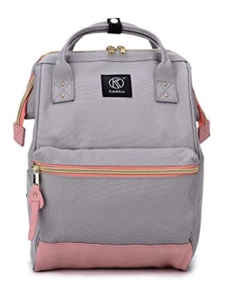 Kah&Kee Polyester Travel Backpack Functional Anti-theft School Laptop for Women Men