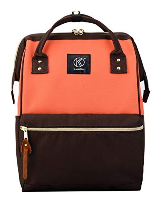 Kah&Kee Polyester Travel Backpack Functional Anti-theft School Laptop for Women Men