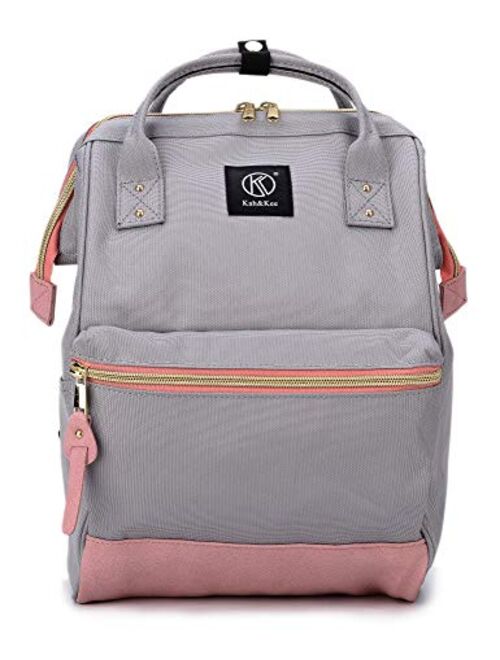 Kah&Kee Polyester Travel Backpack Functional Anti-theft School Laptop for Women Men