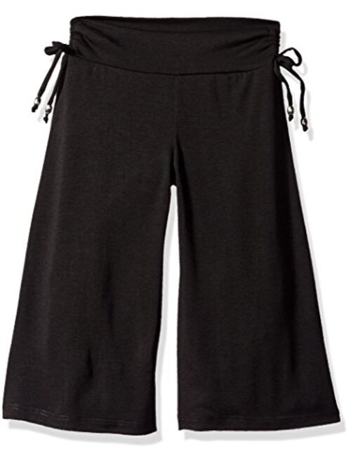 Amy Byer Girls' Soft Knit Wide Leg Gaucho Pants