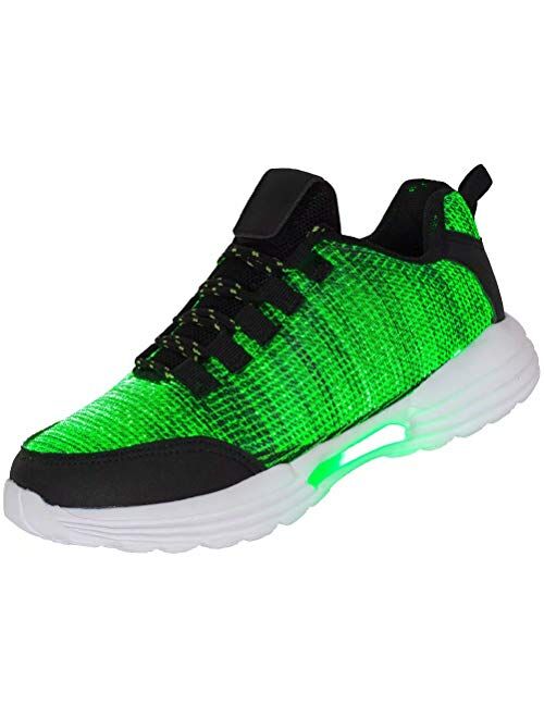 Fiber Optic LED Shoes Light Up Sneakers for Women Men with USB Charging Flashing Festivals Party Dance Luminous Kids Shoes