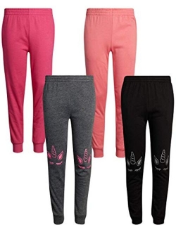 Real Love Girls Sweatpants Active Fleece Joggers (4 Pack)