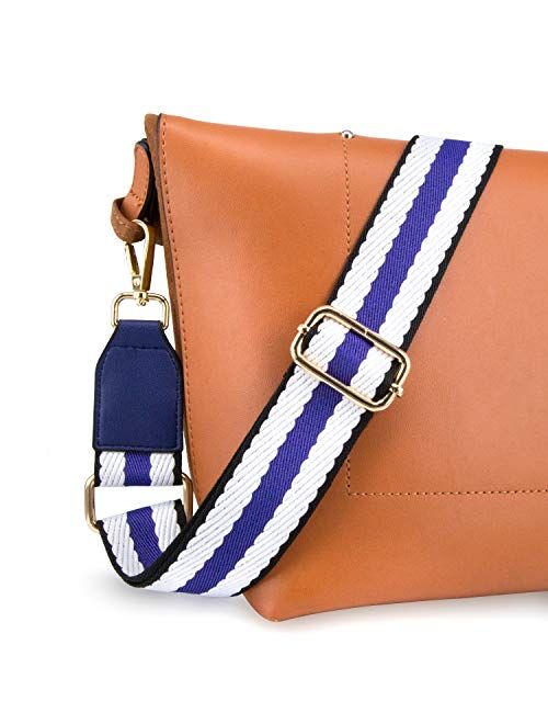 Wolven Jacquard Weave Purse Strap Replacement Crossbody Shoulder Strap for Handbag Laptop Bag Etc