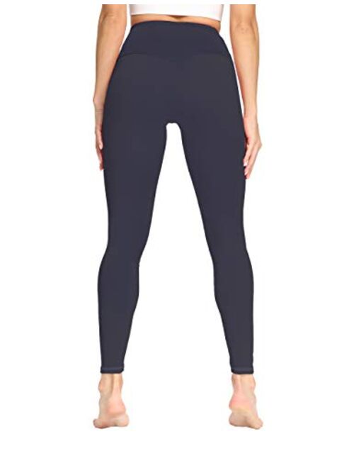 IOJBKI High Waisted Yoga Pants Tummy Control Workout Running Leggings with Pockets for Women