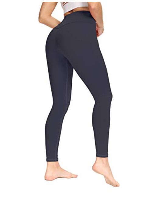 IOJBKI High Waisted Yoga Pants Tummy Control Workout Running Leggings with Pockets for Women