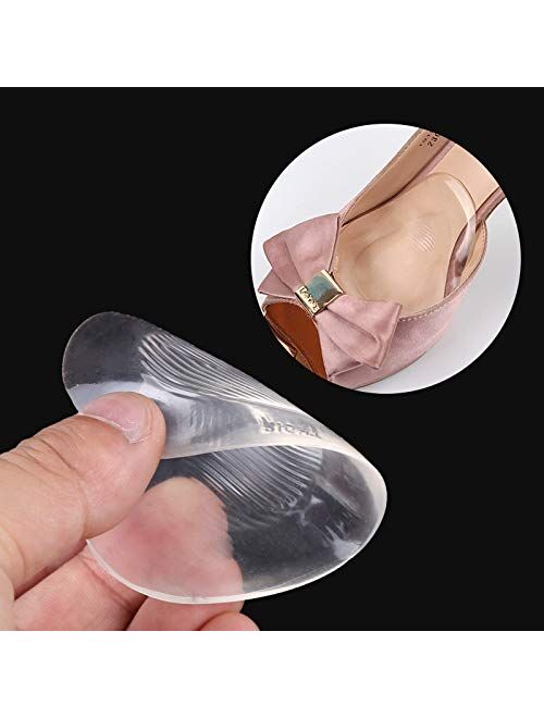 Temiart Ball of Foot Cushions Metatarsal Pads for Women Men Soft Gel Insoles Supports Forefoot Cushioning, Pain Relief Morton's Neuroma Foot Pads (4 Pair)