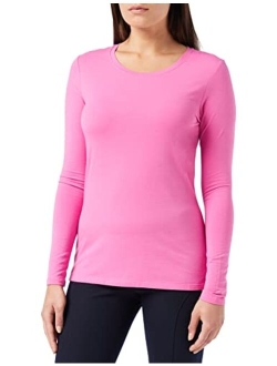 Women's Classic-Fit Long-Sleeve Crewneck T-Shirt