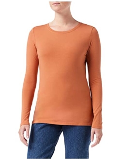 Women's Classic-Fit Long-Sleeve Crewneck T-Shirt