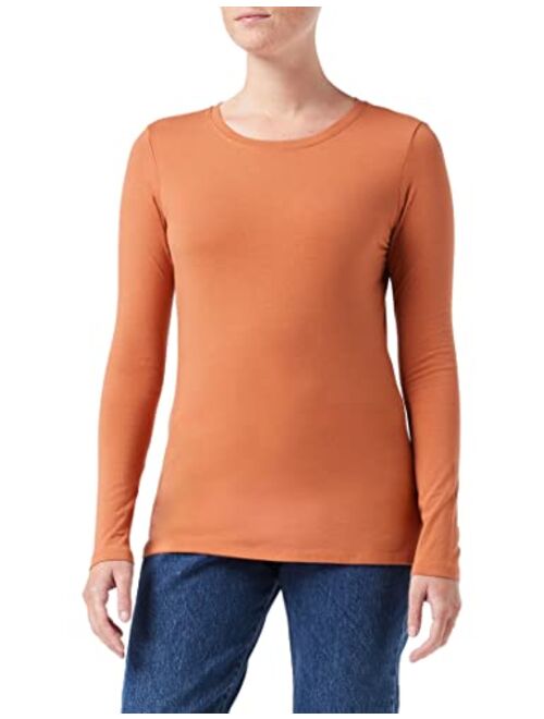 Amazon Essentials Women's Classic-Fit Long-Sleeve Crewneck T-Shirt